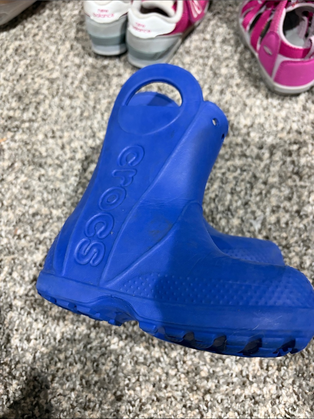 CROCS Kids Royal Blue Waterproof Rain Boots